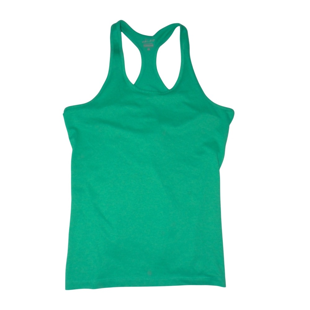 Nike Dri-FIT Womens Racerback Tank Top Green Heather Size L 4310